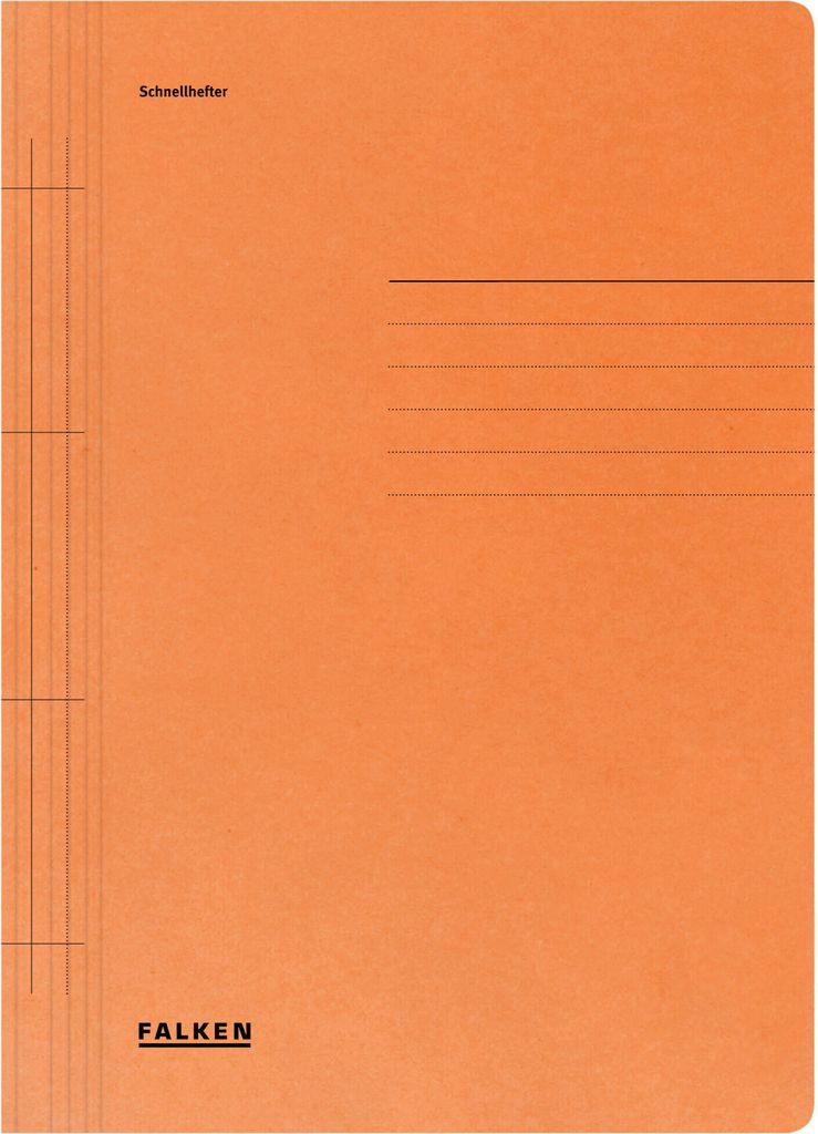 Falken Schnellhefter 80003791 A4 250g/m² Manila-RC-Karton orange