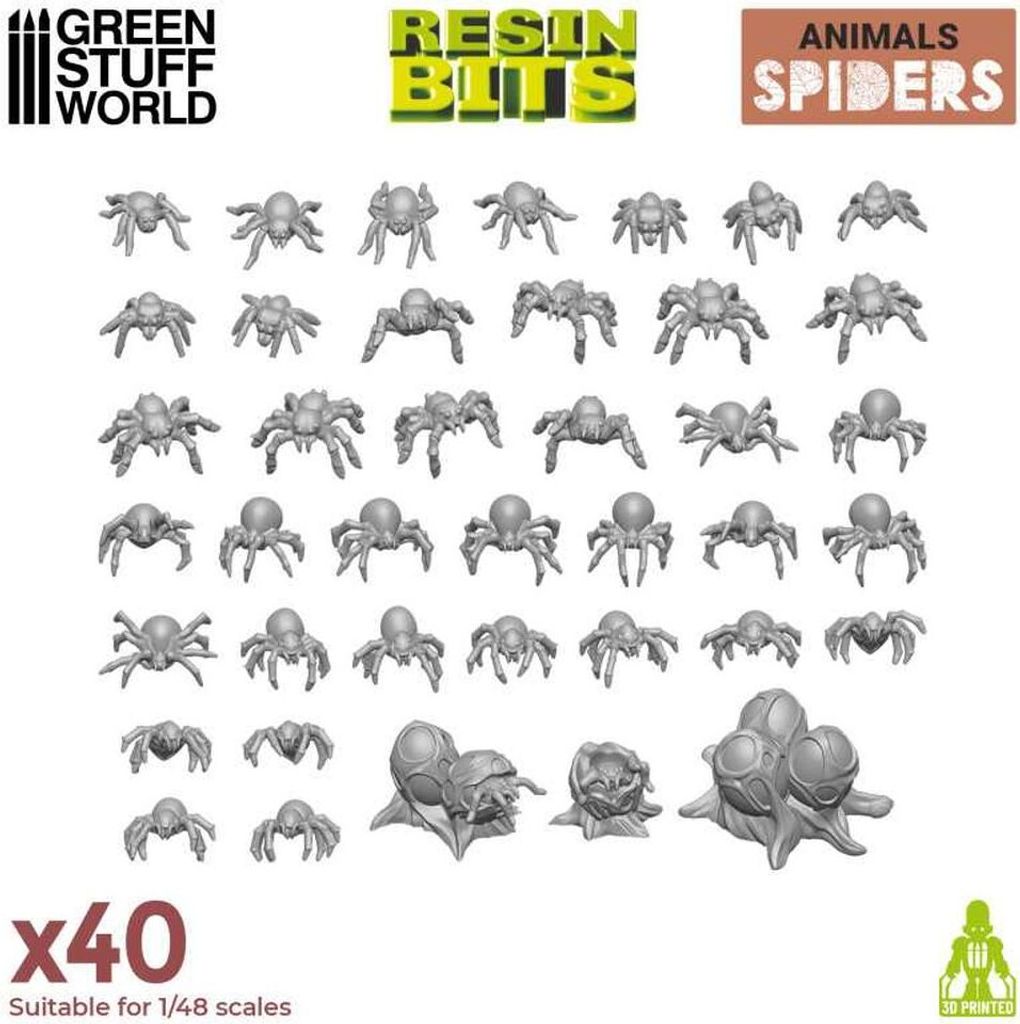 3D - Printed Set - Small Spiders