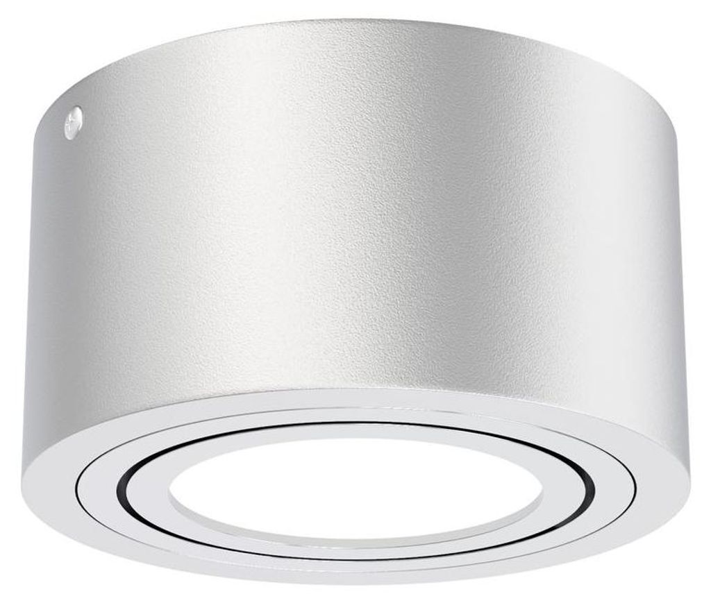 LED Aufbauleuchte Deckenlampe 5 W schwenkbar 3000K Silber Ø Produktbild 