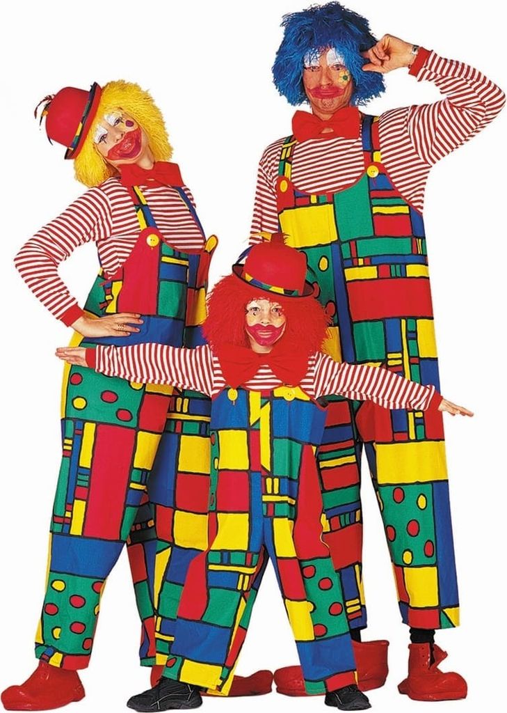 Clowns-Latzhose Bunt 40 Produktbild 