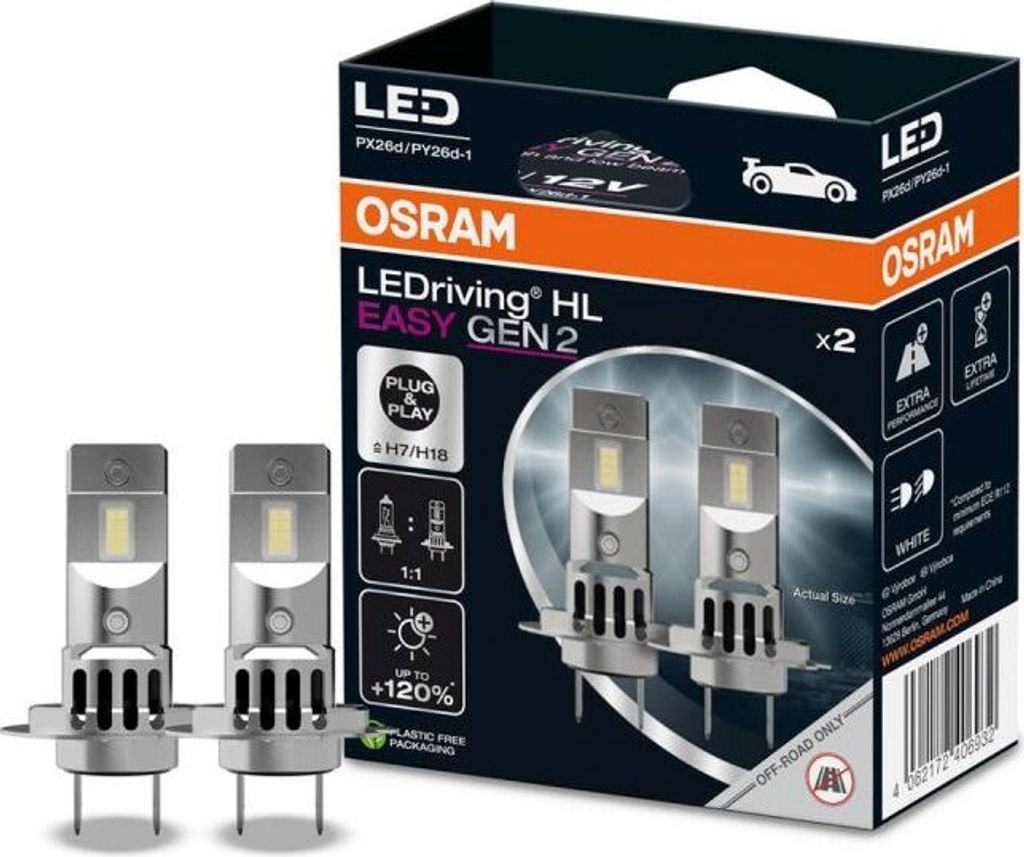 Glühlampe, Fernscheinwerfer OSRAM 64210DWESY2-2HB Produktbild 