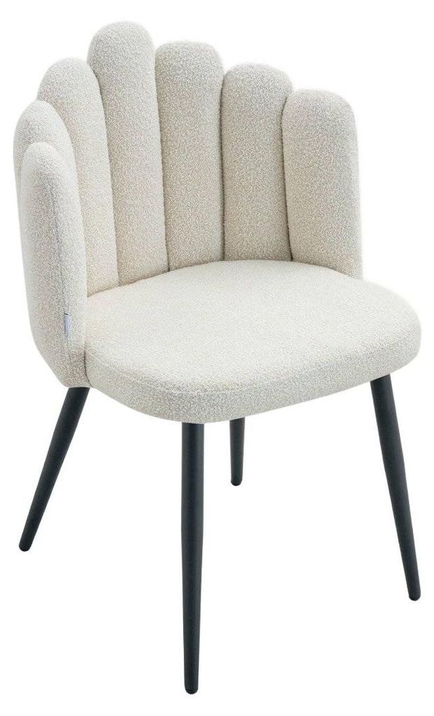 Stolička LUXE v tkanine Bouclé Ecru Obrázok produktu 