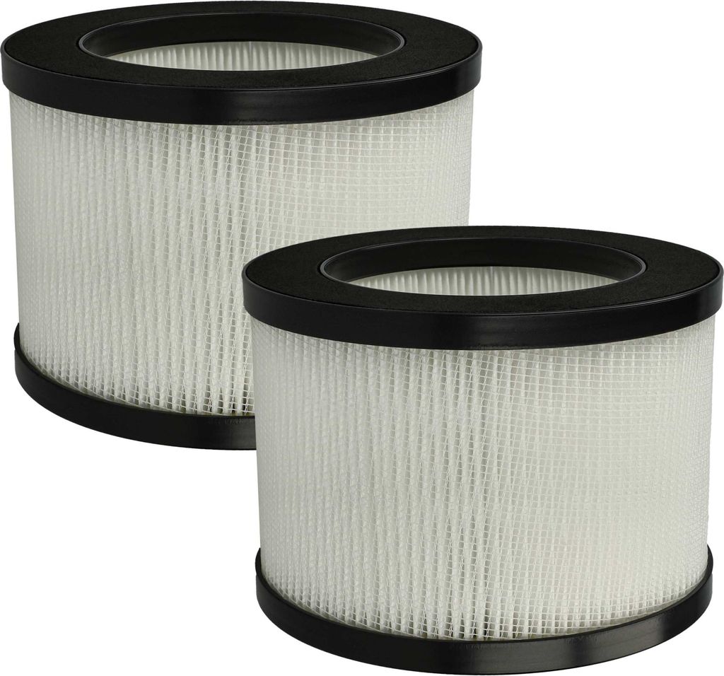 Two air filters, likely for an air purifier, are shown against a white background.