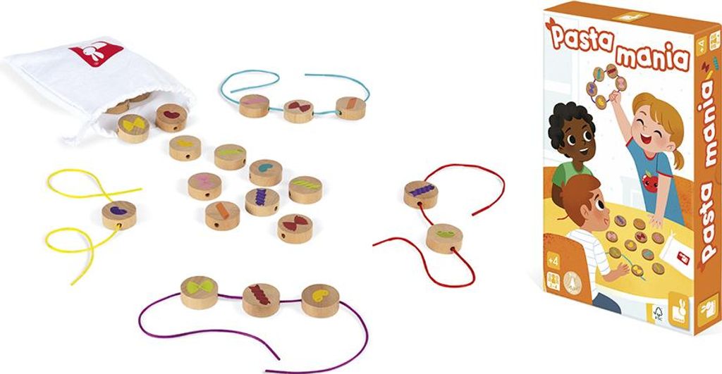 Janod Holzspiel Pasta Mania pädagogisches Kinderspielzeug