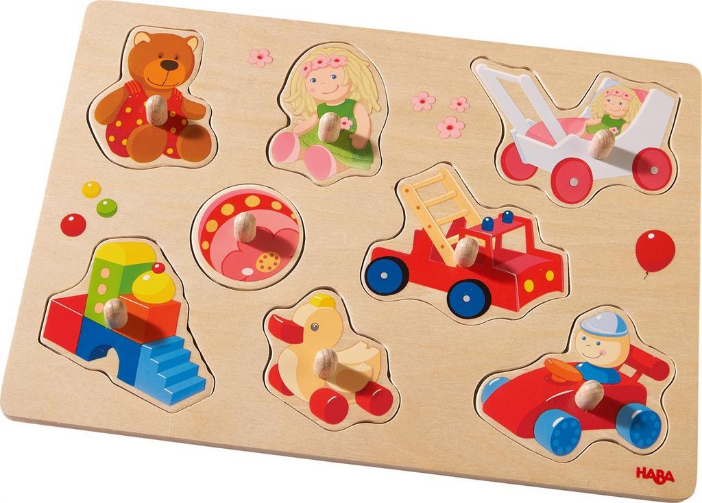 Haba Holzpuzzle Mein erstes Spielzeug - buntes, lehrreiches Produktbild 