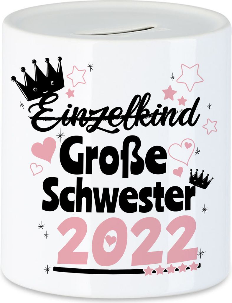 Einzelkind Wird Große Schwester 2022 Spardose Nachwuchs Schwangerschaft Geschenkidee Baby-News