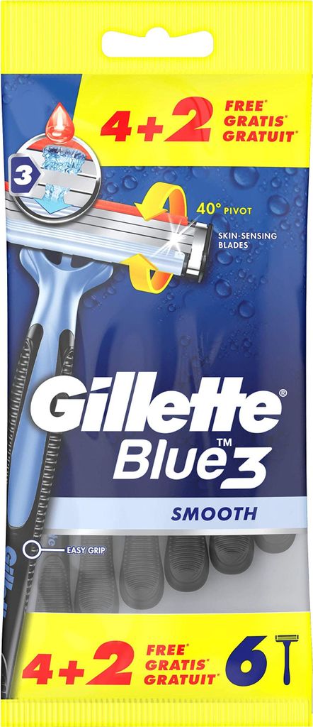 Gillette Blue 3 Smooth Einwegrasiere 4+2 (6 St)