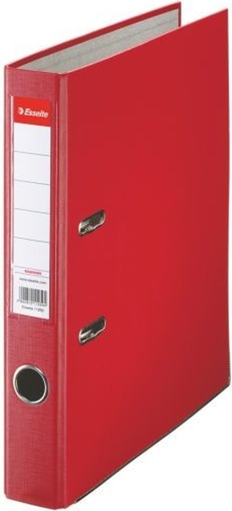 Ordner Plastik Eco mit Schlitzen A4 50mm rot Packung mit 25 Stück