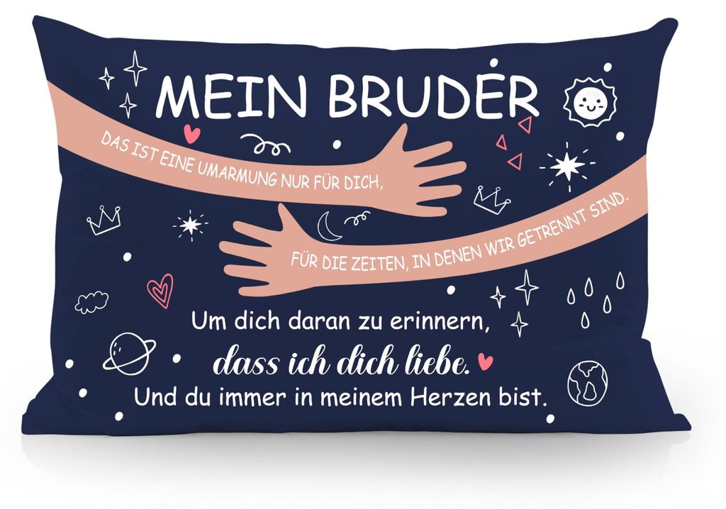 Kissenbezüge für den Bruder, Kuscheltiergeschenk