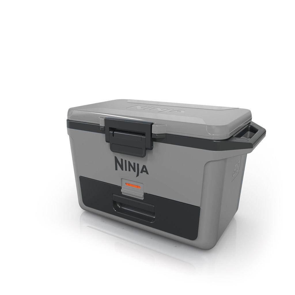 A product shot of a Ninja FrostVault cooler on a white background.