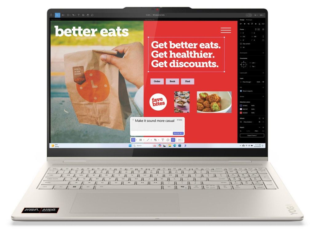 Lenovo Yoga 7 2-in-1 16AKP10 83JU - Flip-Design - AMD Ryzen Produktbild 