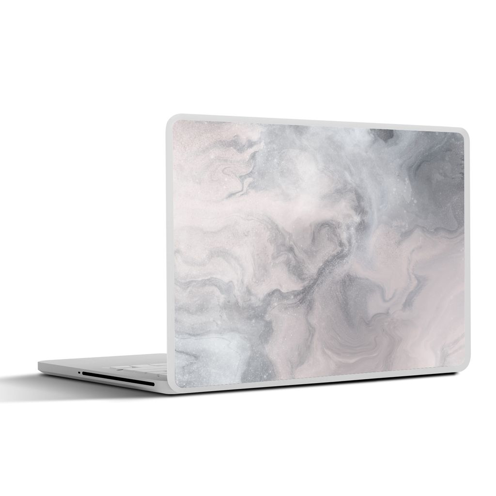 MuchoWow Laptop Aufkleber Sticker Cover Wolken - Abstrakt - Malen 32.5x23.5 cm - Sticker für Laptop - Selbstklebend