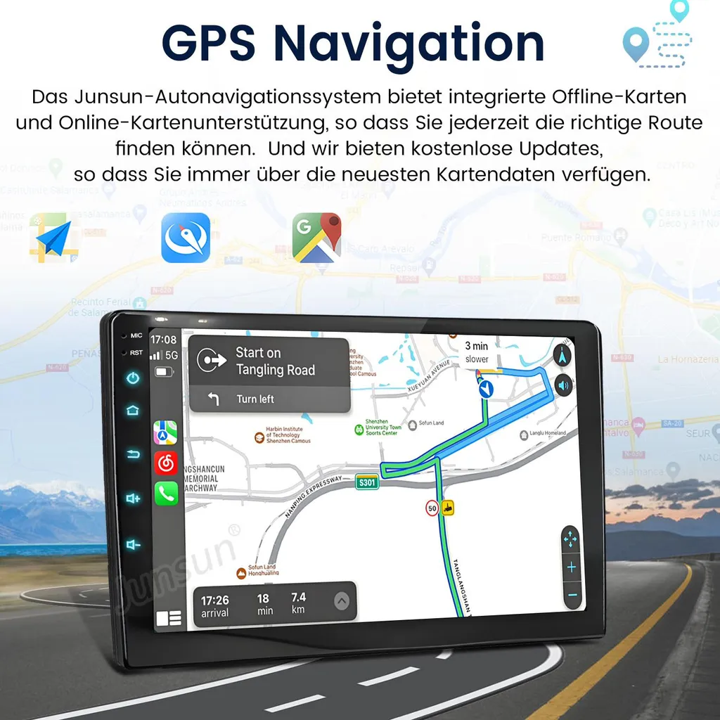 Radio Android 9" per Volkswagen Multivan T5: Wireless CarPlay 2+32GB - 7