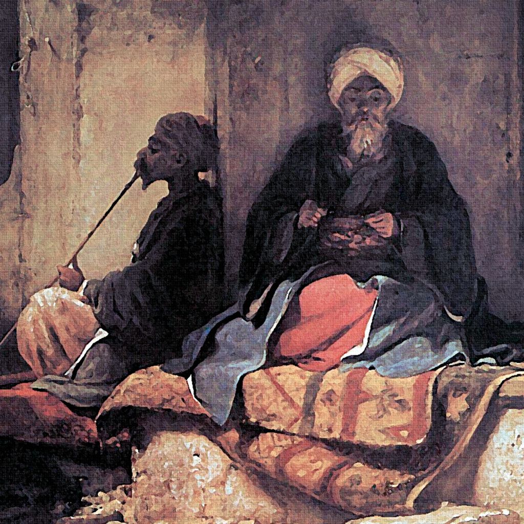 Carl Spitzweg Kunstdruck Bild - Im Türkischen Basar, 1860, Detail (70 x 70 cm)