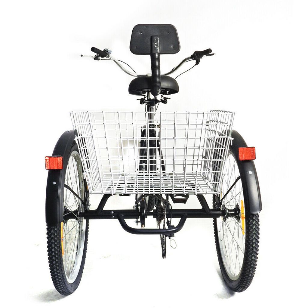24 Inch Adult Tricycle 7-Speed Cargo Bike City Bike Obrázek produktu 6