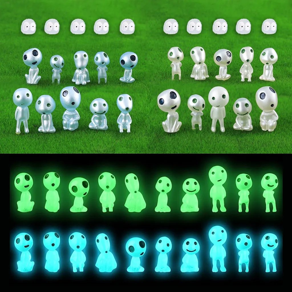 Kodama Mononoke pour Terrarium et Micro Paysage, Lot de 30 Figurines