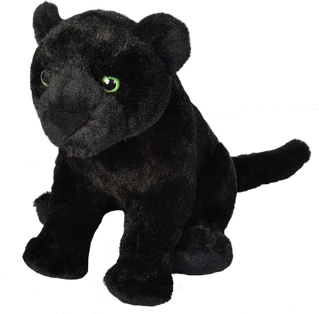 Idée Cadeau Enfant : Peluche Jaguar Noir Cuddlekins pour Jouer et Câliner