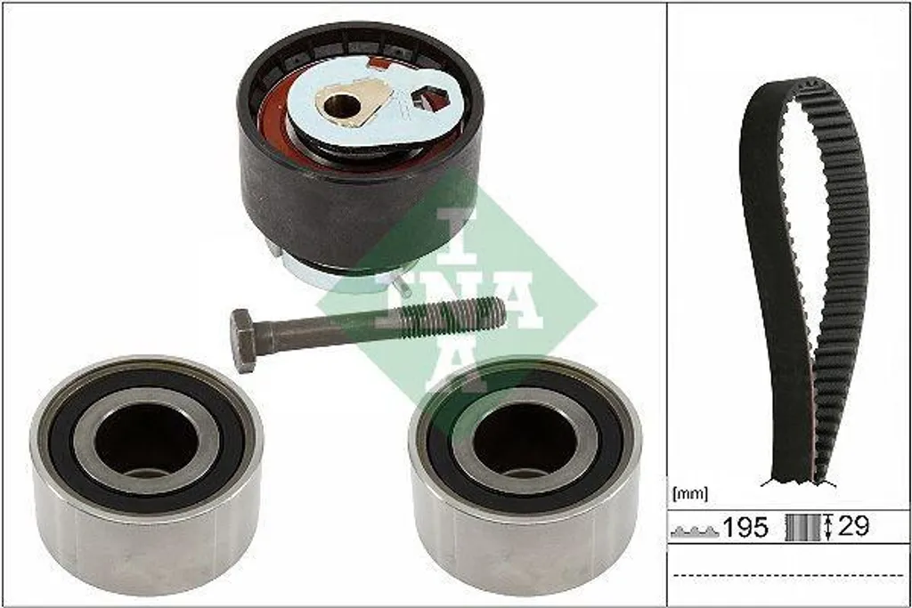 Kit de courroie crantée INA 530 0933 10 pour Range Rover Sport L494