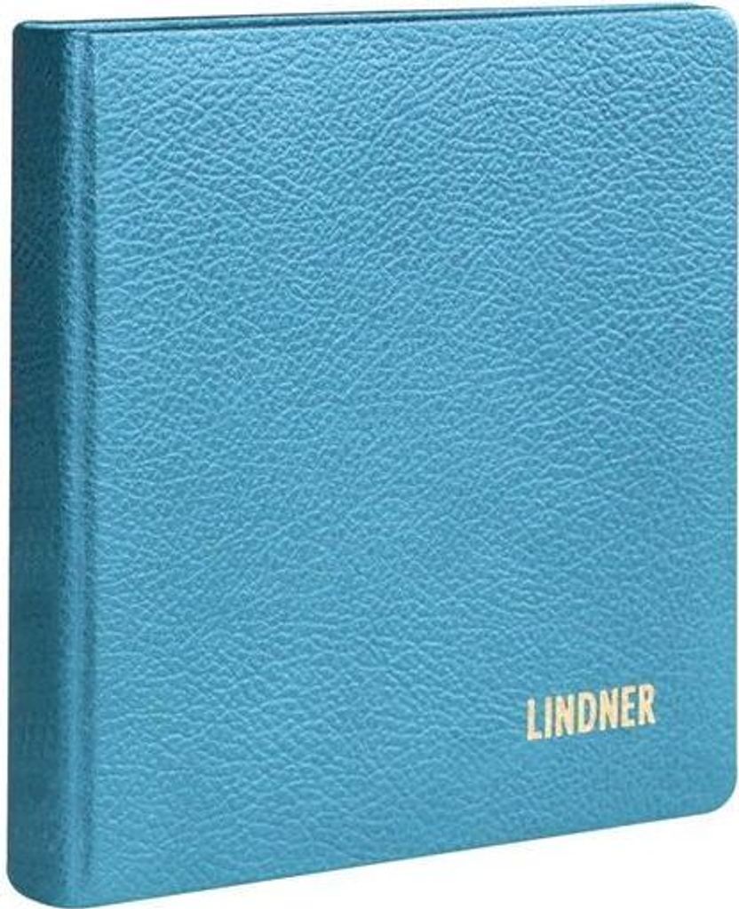 karat-Ringbinder LEDER, leer - blau