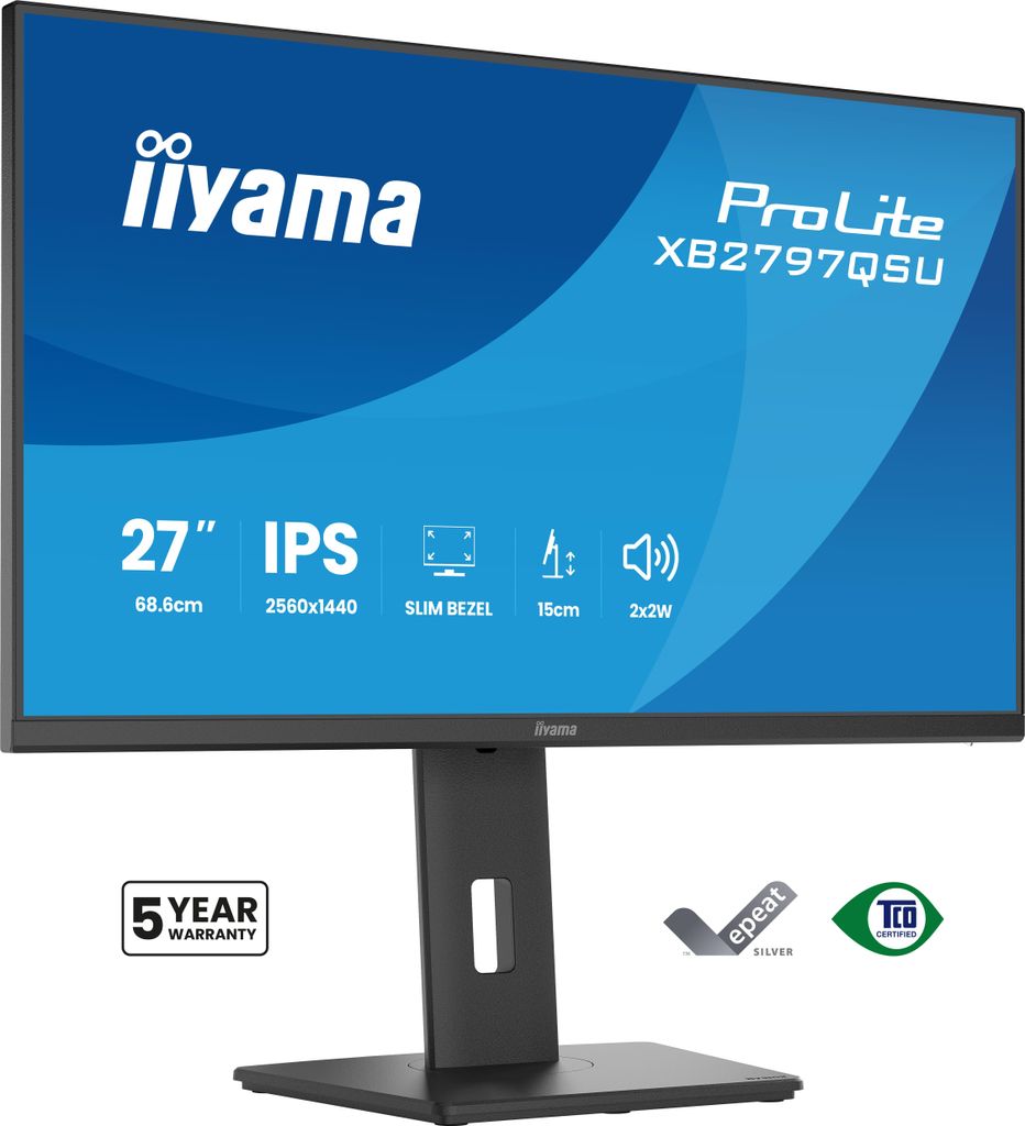 iiyama ProLite XB2797QSU-B1, 68,6 cm (27"), 2560 x 1440 px, Zdjęcie produktu 