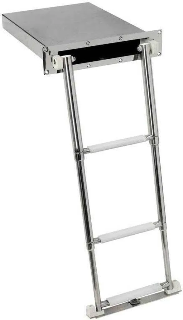Échelle de bain encastrable standard AISI316 à 3 marches pour bateau