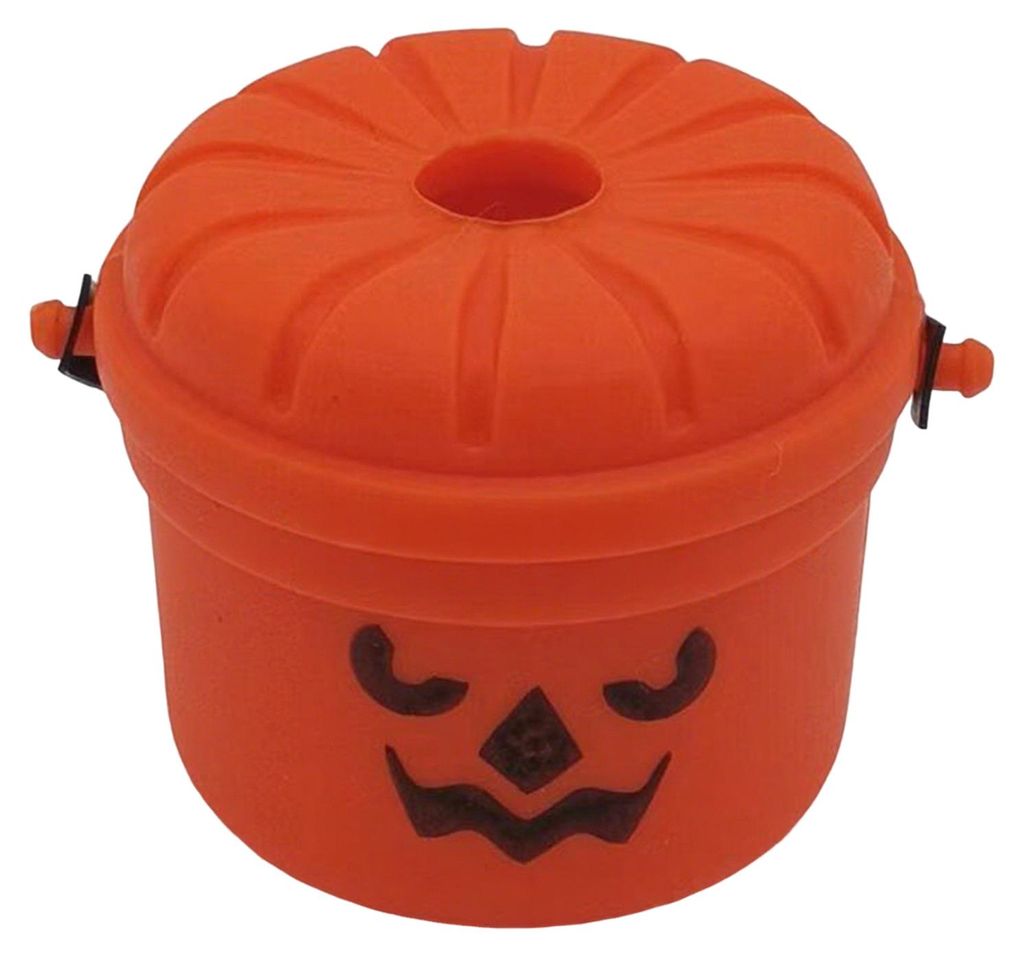 Halloween-Kürbis-Eimer-Strohhalm-Aufsatz aus Silikon für 30-oz- und 40-oz-Becher, wiederverwendbarer 10-mm-Strohhalmdeckel, gruseliges Getränkea...