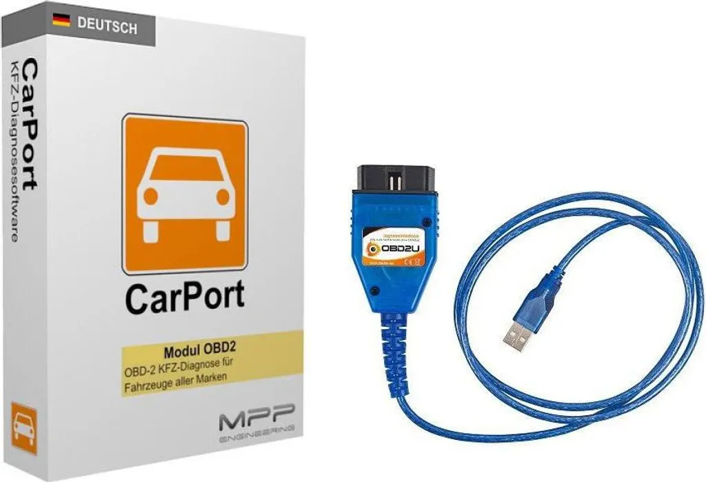 Valise de Diagnostic Auto USB KKL K-line avec Licence CarPort Pro VAG
