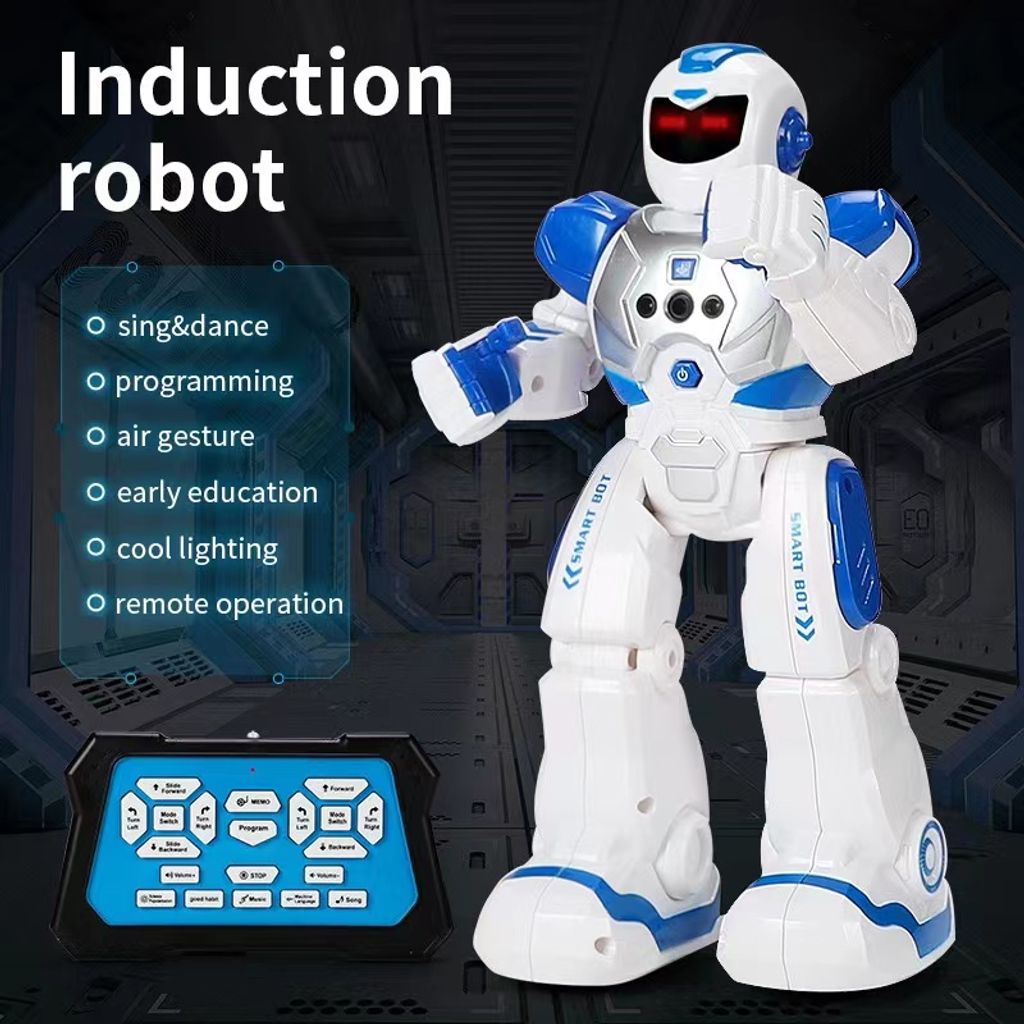 Roboter Spielzeug für Kinder Geschenk Intelligente Roboter mit Musik und Licht 