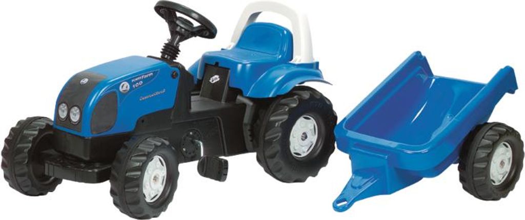Rolly Toys Kindermachine Landini Powerfarm 100 + Aanhanger. Productafbeelding 