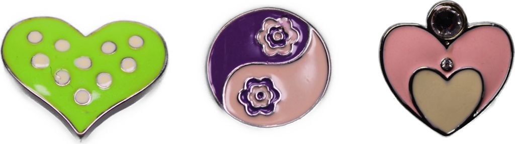 Druckknöpfe Click Button 3er Set Ying & Yang