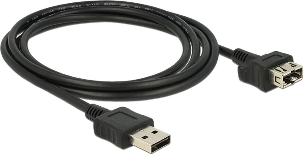 DeLOCK Adapter USB2.0A St>USB2.0A Bu 2m - DeLOCK 83665 - (PC Zubehoer / Kabel / Adapter)
