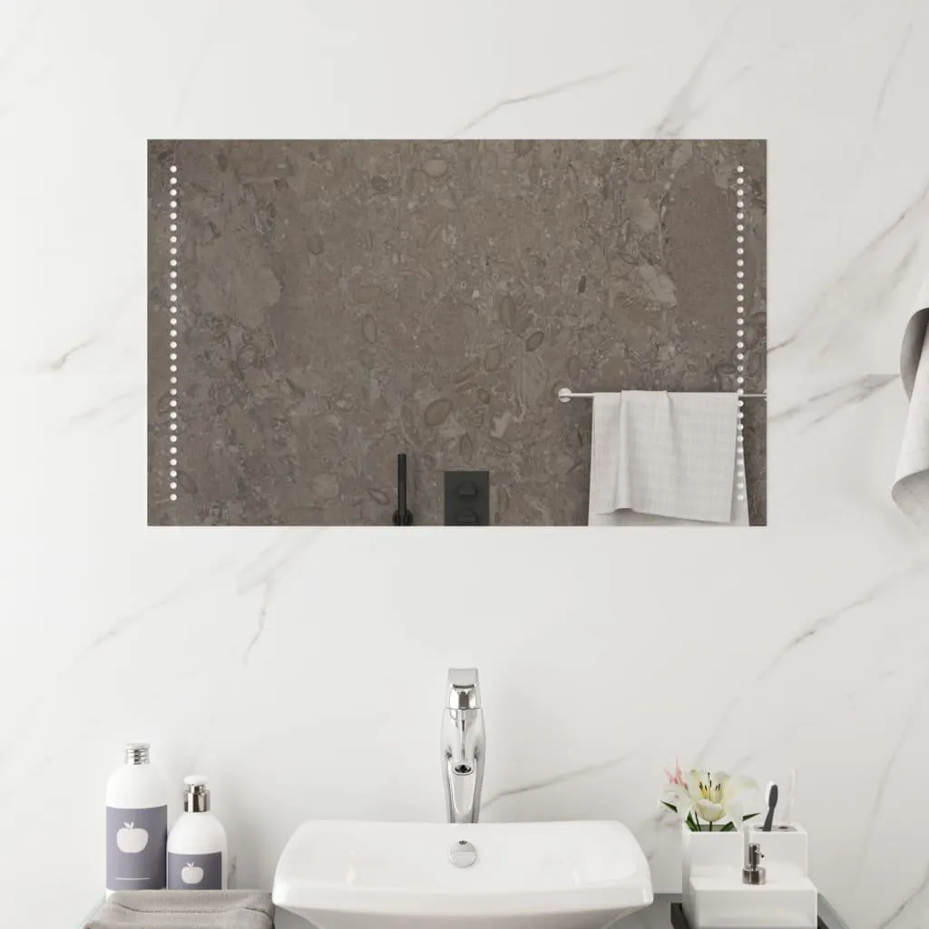Specchio LED vidaXL 50x80 cm IP65 | Specchio Bagno USB Alta Qualità - 4