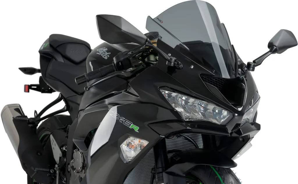 Réduire les Turbulences sur Kawasaki avec la Bulle PUIG Z-Racing Fumé