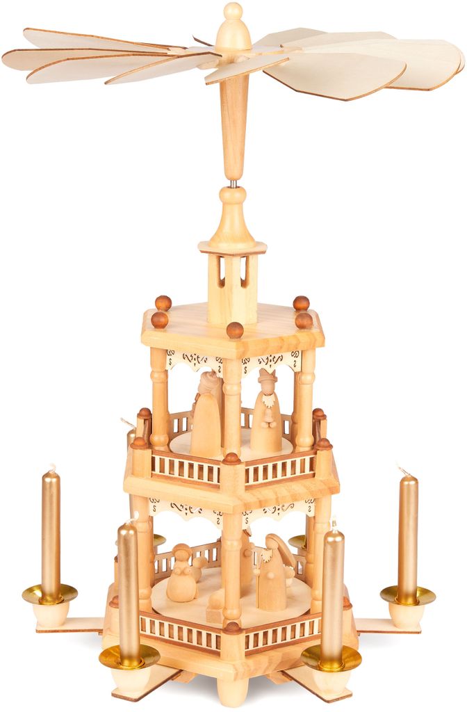 BRUBAKER dřevěná vánoční pyramida - 43 cm dřevěná pyramida Obrázek produktu 8