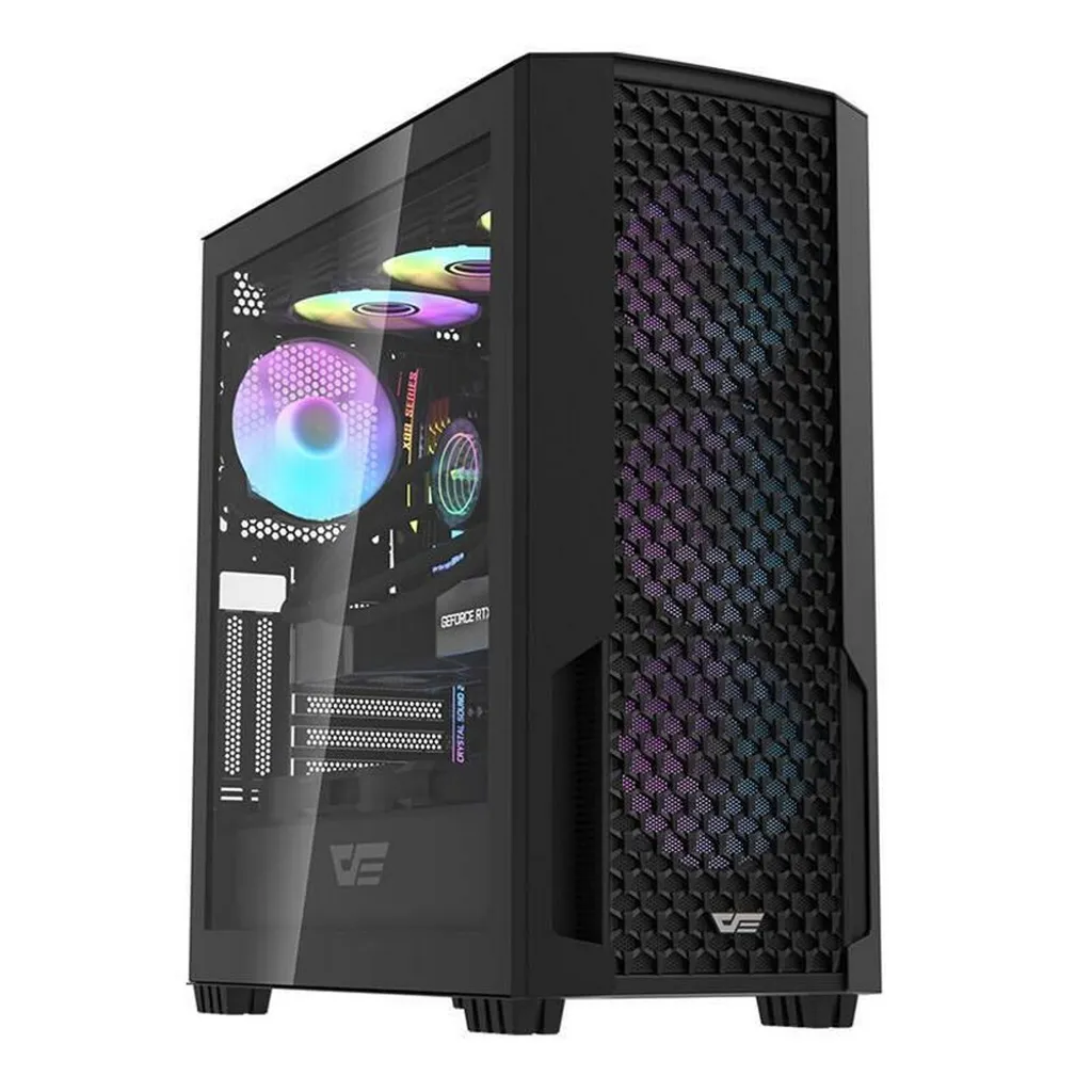 darkFlash DF2100 Case PC Gaming Nero - 4 Fan ARGB - Spazio 360mm Liquid
