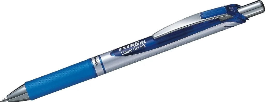Pack de 12 rollers à encre gel bleu 0.35mm pour une écriture fluide et nette