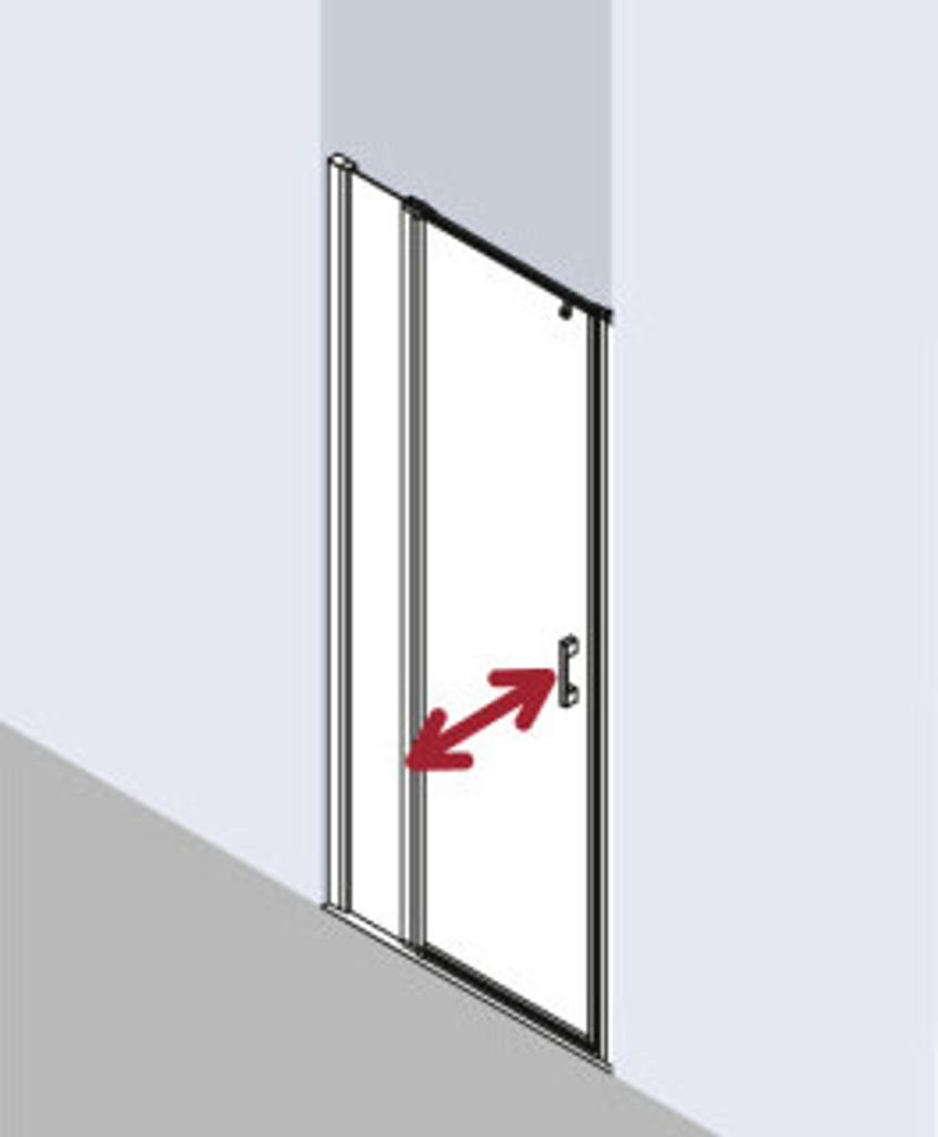 Kermi LI1GR085201PK Pendeltür Liga 1GR 0850x