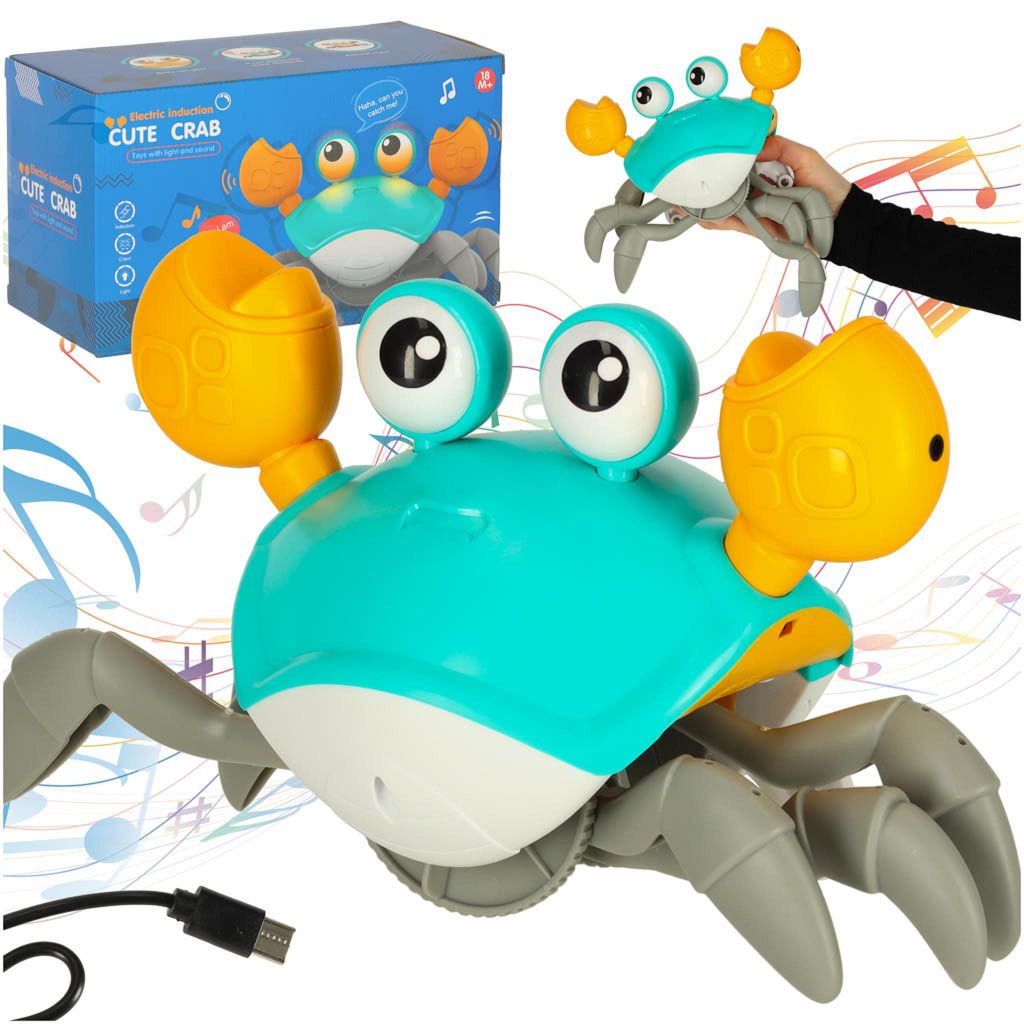 Interaktívny pásový krab so zvukovou zelenou Obrázok produktu 