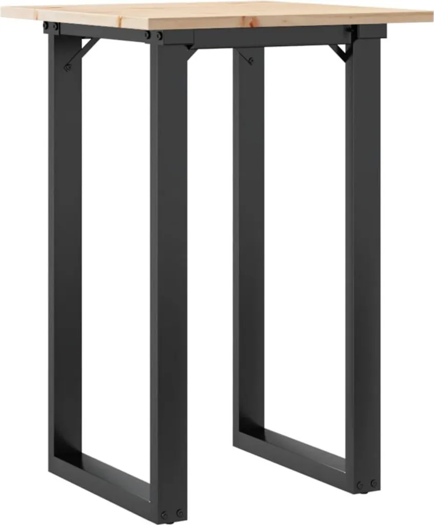 Tavolo Bistrò vidaXL 50x50x75 cm: Design Industriale Pino e Acciaio
