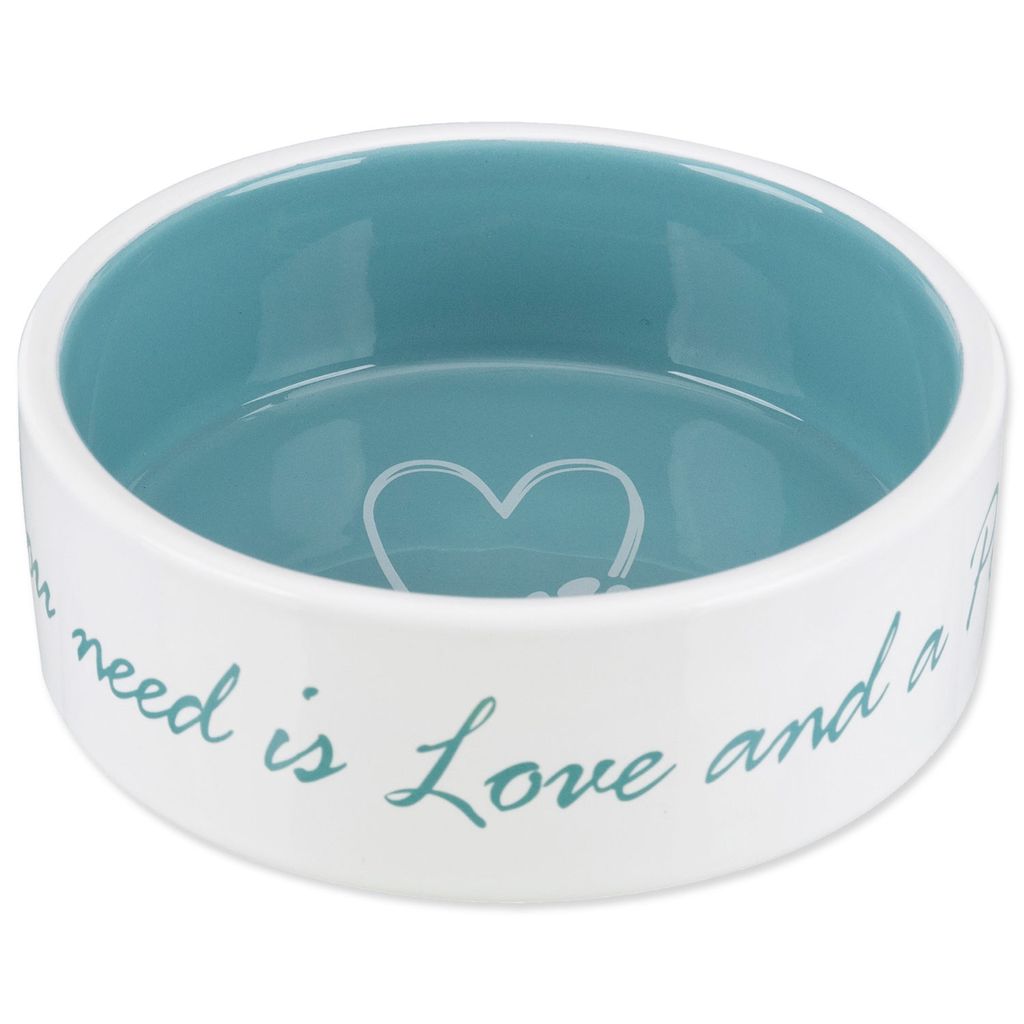 Miska keramická Pets Home krémová / světle modrá 16 cm 0,8 Obrázek produktu 