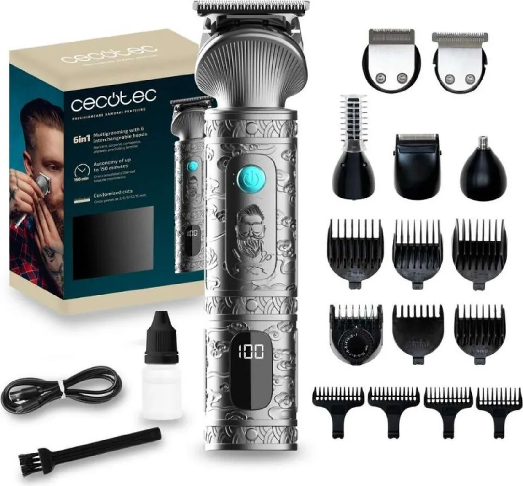 Tagliacapelli Cecotec PrecisionCare Samurai Profiling - Nero Professionale