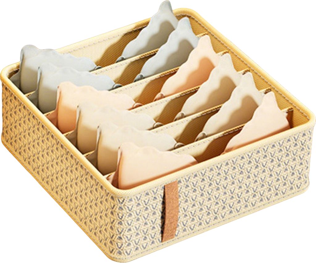 Aufbewahrungsbox für Unterwäsche, BHs und Socken, großes Fassungsvermögen, mehrere Fächer, Schrank-Aufbewahrungsbox