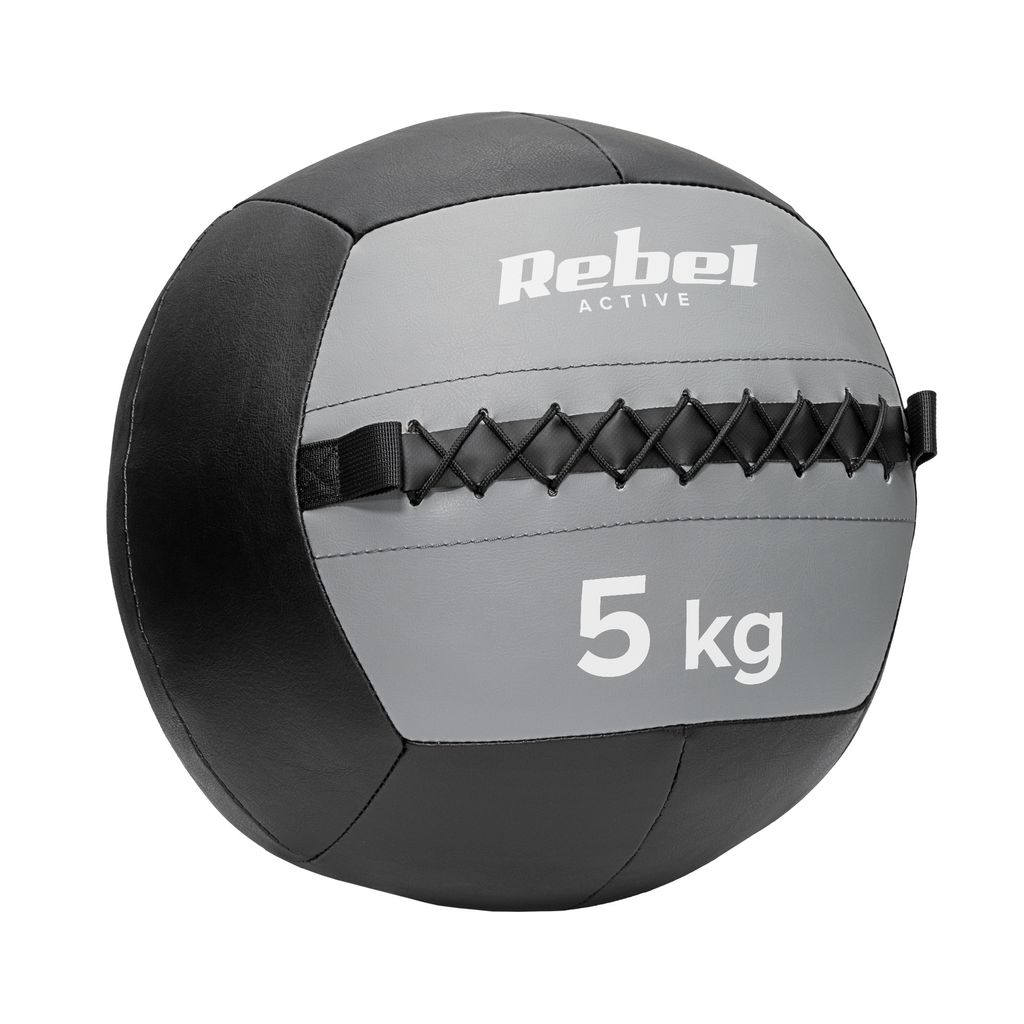Rebel Medizinball 5 kg - Kunstleder, ergonomisch
