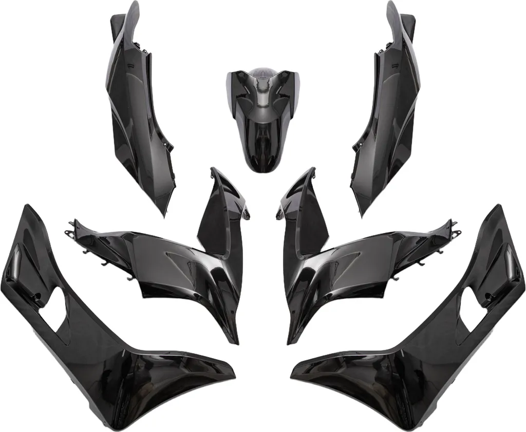 Carénage Honda PCX 125/150 kit complet 7 pièces noir métal 2015-2018