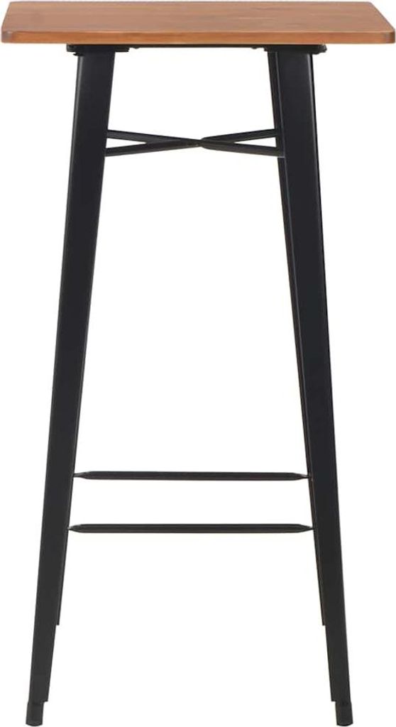 vidaXL Barový stůl černý 60×60×108 cm Masivní borovice a Obrázek produktu 