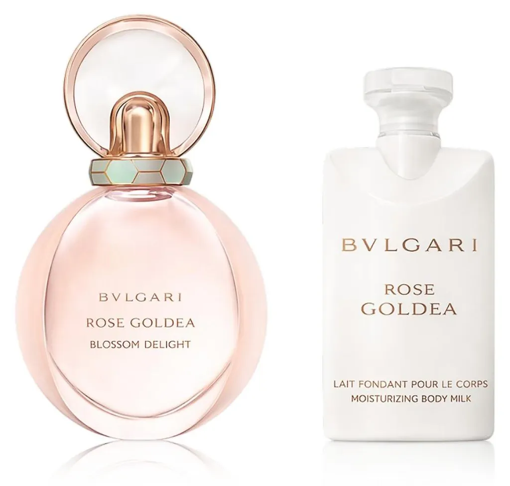 Coffret Parfum Femme Bvlgari Rose Goldea Blossom Delight avec Lait