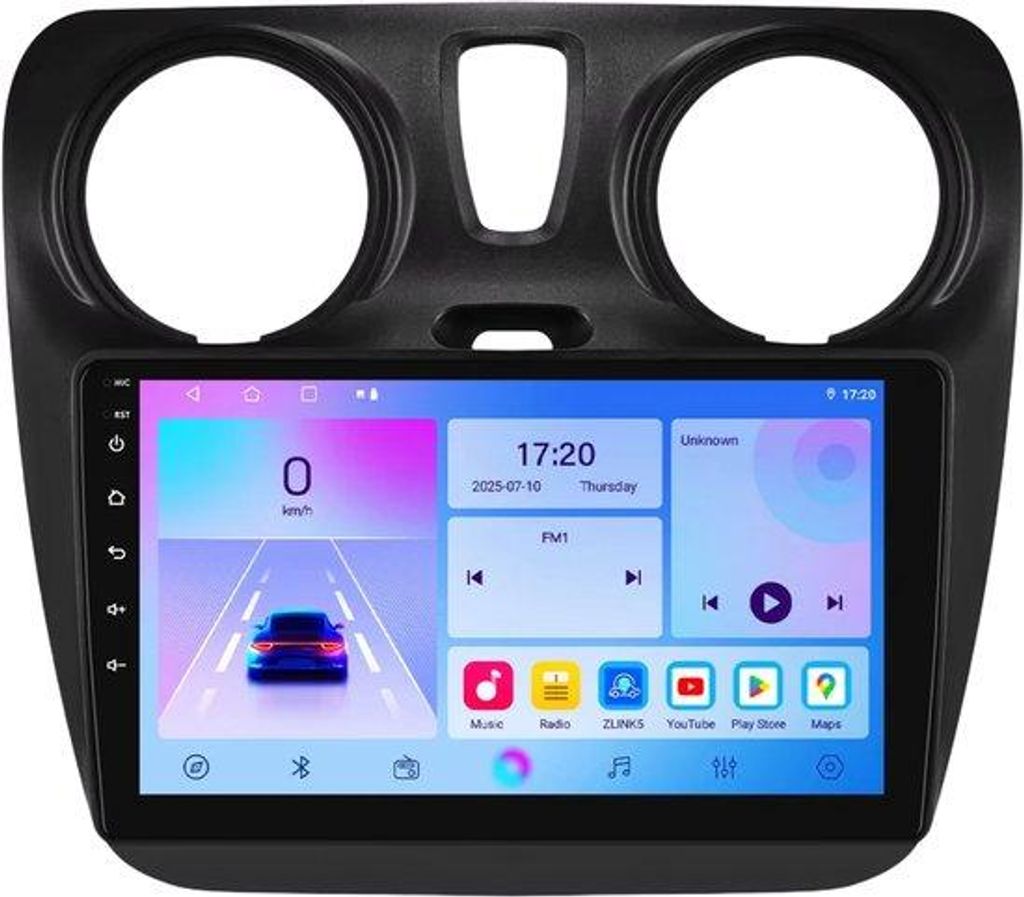 Autoradio mit Bluetooth und CarPlay für Peugeot 407 (2004–2011) – Kompatibel mit Apple und Android – Stereoanlage – Navigationssystem – ...