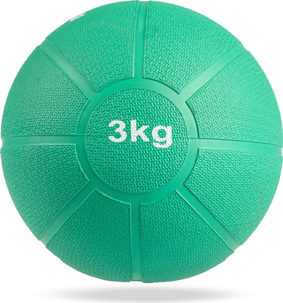 Matchu Sports Medizinball 3 kg aus Gummi Ø 21 cm - Produktbild 