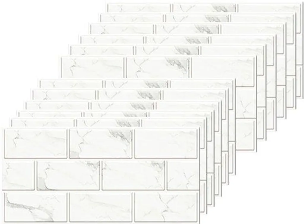 Stickers adhésifs blancs étanches 30x15 cm pour signalisation murale