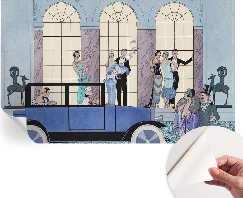 Selbstklebende Wandtapete - Dekorative Tapete für Wohnzimmer - Klebefolie für Wandbilder - Tapetenfolie für Wanddekoration - 416x254 - Art Deco